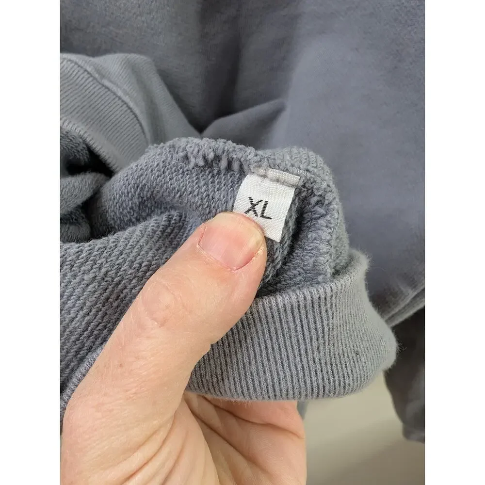 Lonely Ghost Elementary XL Grey Pullover Sweatshirt Rainbow